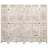 vidaXL 6-Panel Room Divider 210×165 cm Wood
