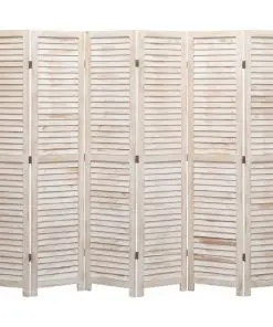vidaXL 6-Panel Room Divider 210×165 cm Wood