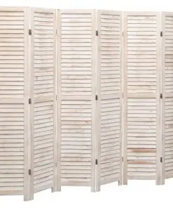 vidaXL 6-Panel Room Divider 210×165 cm Wood