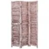 vidaXL 3-Panel Room Divider Brown 105×165 cm Wood