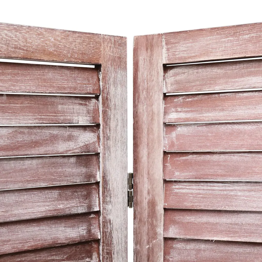 vidaXL 3-Panel Room Divider Brown 105×165 cm Wood