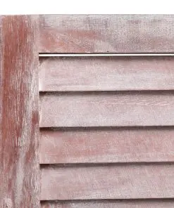 vidaXL 5-Panel Room Divider Brown 175×165 cm Wood