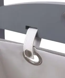 vidaXL 4-Layer Basket Rack Dark Grey 35x35x125 cm Wood