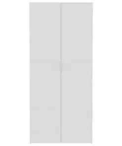 vidaXL Storage Cabinet White 80×35.5×180 cm Chipboard