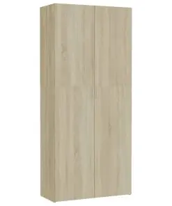 vidaXL Storage Cabinet Sonoma Oak 80×35.5×180 cm Chipboard