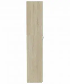 vidaXL Storage Cabinet Sonoma Oak 80×35.5×180 cm Chipboard