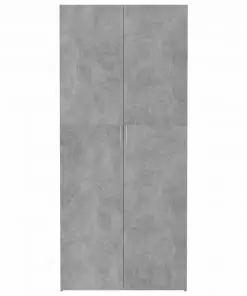 vidaXL Storage Cabinet Concrete Grey 80×35.5×180 cm Chipboard