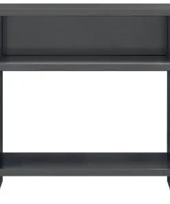 vidaXL Bedside Cabinet High Gloss Grey 40x30x40 cm Chipboard