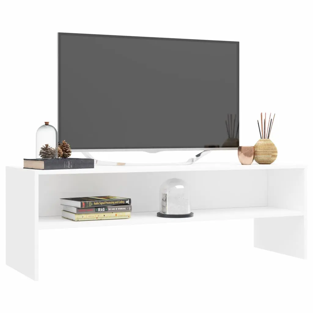 vidaXL TV Cabinet White 120x40x40 cm Chipboard