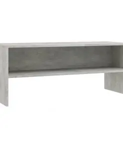vidaXL TV Cabinet Concrete Grey 100x40x40 cm Chipboard