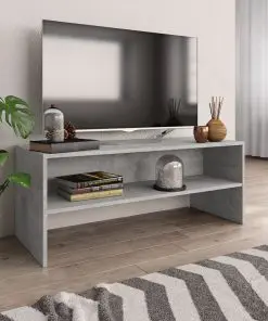 vidaXL TV Cabinet Concrete Grey 100x40x40 cm Chipboard vidaXL TV Cabinet Concrete Grey 100x40x40 cm Chipboard
