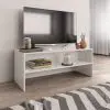vidaXL TV Cabinet High Gloss White 100x40x40 cm Chipboard vidaXL TV Cabinet High Gloss White 100x40x40 cm Chipboard