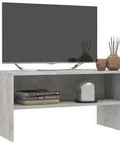 vidaXL TV Cabinet Concrete Grey 80x40x40 cm Chipboard