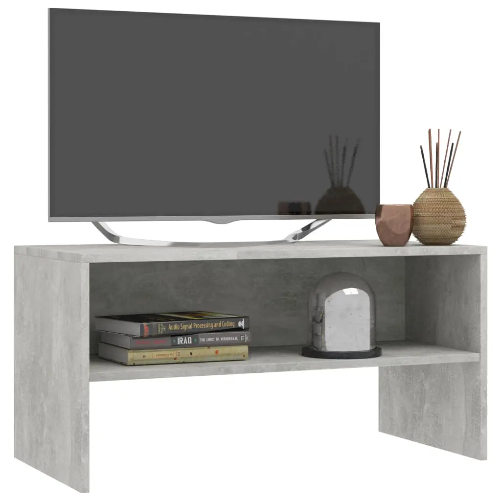 vidaXL TV Cabinet Concrete Grey 80x40x40 cm Chipboard