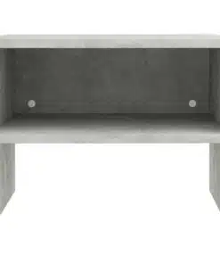 vidaXL Bedside Cabinets 2 pcs Concrete Grey 40x30x30 cm Chipboard