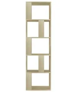 vidaXL Book Cabinet/Room Divider Sonoma Oak 45x24x159 cm Chipboard