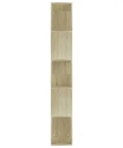 vidaXL Book Cabinet/Room Divider Sonoma Oak 45x24x159 cm Chipboard