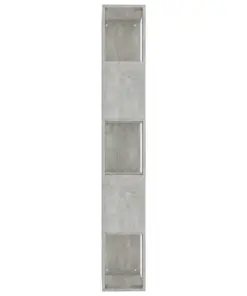 vidaXL Book Cabinet/Room Divider Concrete Grey 45x24x159 cm Chipboard