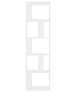 vidaXL Book Cabinet/Room Divider High Gloss White 45x24x159 cm Chipboard