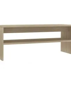 vidaXL Coffee Table Sonoma Oak 100x40x40 cm Chipboard
