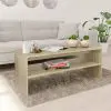vidaXL Coffee Table Sonoma Oak 100x40x40 cm Chipboard