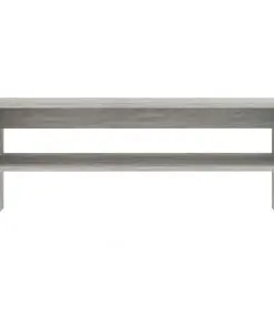 vidaXL Coffee Table Concrete Grey 100x40x40 cm Chipboard