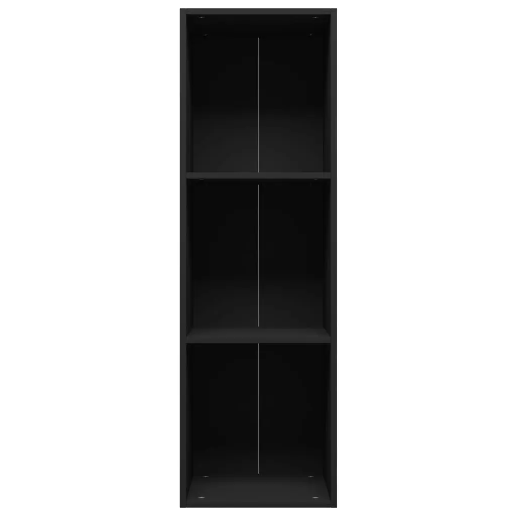 vidaXL Book Cabinet/TV Cabinet Black 36x30x114 cm Chipboard