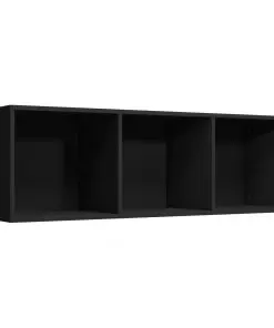 vidaXL Book Cabinet/TV Cabinet Black 36x30x114 cm Chipboard