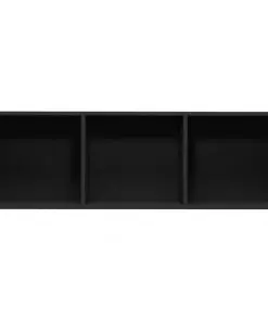 vidaXL Book Cabinet/TV Cabinet Black 36x30x114 cm Chipboard