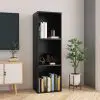 vidaXL Book Cabinet/TV Cabinet Black 36x30x114 cm Chipboard vidaXL Book Cabinet/TV Cabinet Black 36x30x114 cm Chipboard