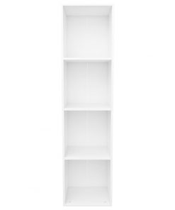 vidaXL Book Cabinet/TV Cabinet White 36x30x143 cm Chipboard