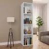 vidaXL Book Cabinet/TV Cabinet White 36x30x143 cm Chipboard vidaXL Book Cabinet/TV Cabinet White 36x30x143 cm Chipboard