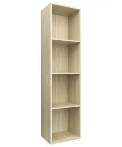 vidaXL Book Cabinet/TV Cabinet Sonoma Oak 36x30x143 cm Chipboard