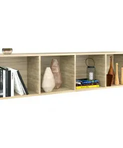 vidaXL Book Cabinet/TV Cabinet Sonoma Oak 36x30x143 cm Chipboard