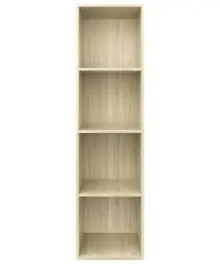 vidaXL Book Cabinet/TV Cabinet Sonoma Oak 36x30x143 cm Chipboard