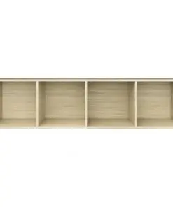 vidaXL Book Cabinet/TV Cabinet Sonoma Oak 36x30x143 cm Chipboard