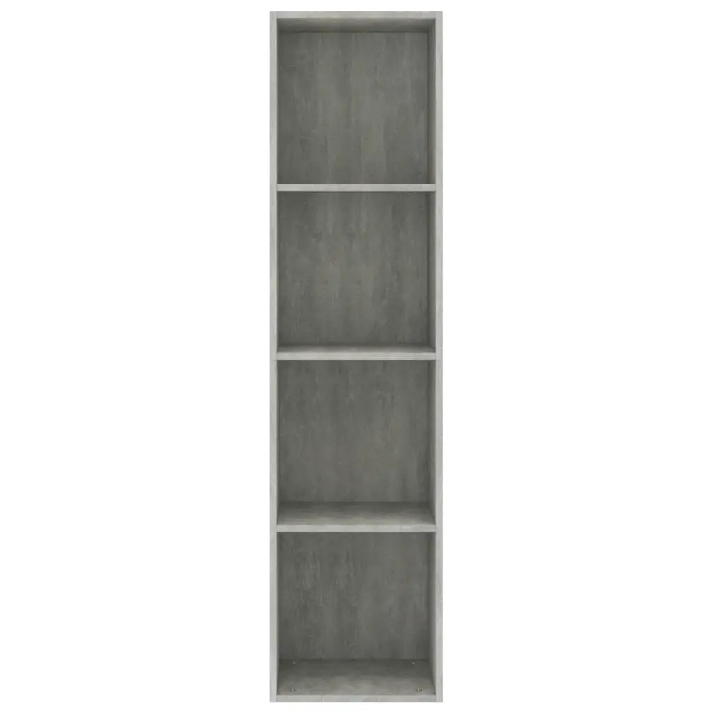 vidaXL Book Cabinet/TV Cabinet Concrete Grey 36x30x143 cm Chipboard