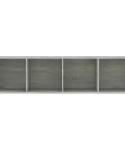 vidaXL Book Cabinet/TV Cabinet Concrete Grey 36x30x143 cm Chipboard