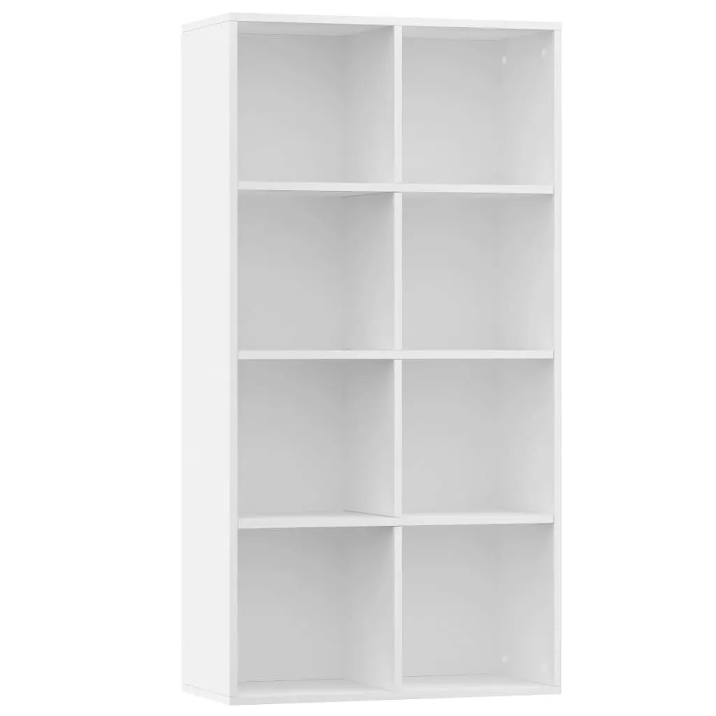 vidaXL Book Cabinet/Sideboard White 66x30x130 cm Chipboard