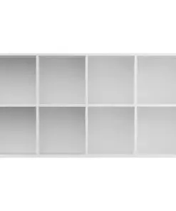 vidaXL Book Cabinet/Sideboard White 66x30x130 cm Chipboard
