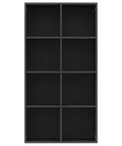 vidaXL Book Cabinet/Sideboard Black 66x30x130 cm Chipboard