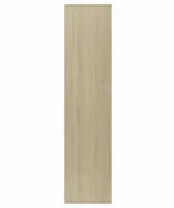 vidaXL Book Cabinet/Sideboard White and Sonoma Oak 66x30x130 cm Chipboard