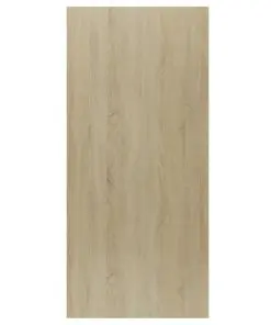 vidaXL Book Cabinet/Sideboard White and Sonoma Oak 66x30x130 cm Chipboard