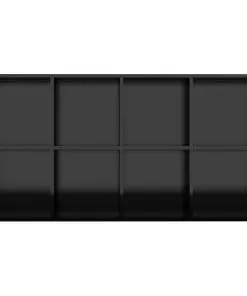 vidaXL Book Cabinet/Sideboard High Gloss Black 66x30x130 cm Chipboard