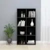 vidaXL Book Cabinet/Sideboard High Gloss Black 66x30x130 cm Chipboard