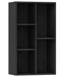 vidaXL Book Cabinet/Sideboard Black 45x25x80 cm Chipboard