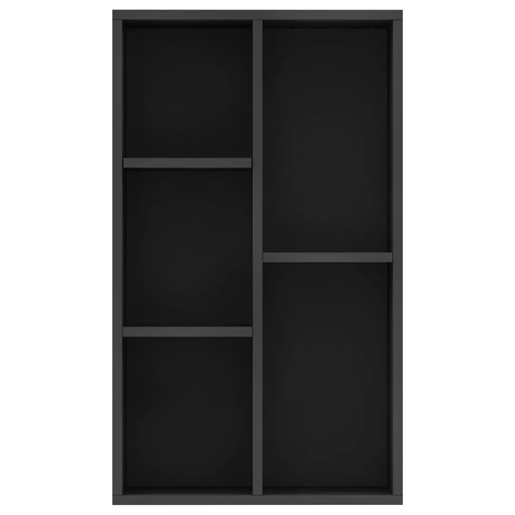 vidaXL Book Cabinet/Sideboard Black 45x25x80 cm Chipboard