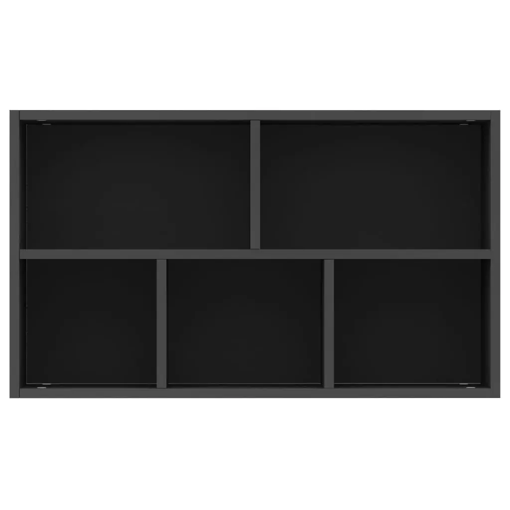 vidaXL Book Cabinet/Sideboard Black 45x25x80 cm Chipboard