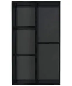 vidaXL Book Cabinet/Sideboard High Gloss Black 45x25x80 cm Chipboard