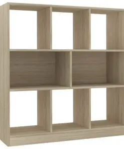 vidaXL Book Cabinet Sonoma Oak 97.5×29.5×100 cm Chipboard